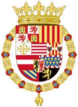 Coat of Arms of Philip II of Spain as Monarch of Naples and Sicily.svg