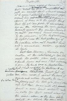 Manuscrito de Frankenstein.