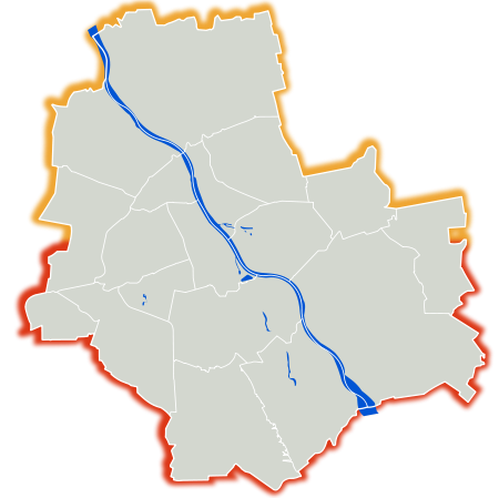 Warszawa delinear con los distritos v2.svg