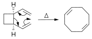 Cope reordenación de divinylcyclobutane a ciclooctadieno