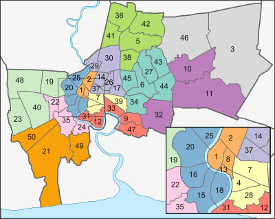 Un mapa de Bangkok