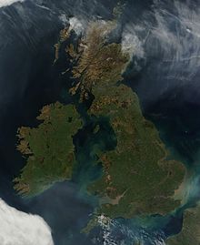 Un mapa de las islas británicas y su ubicación en Europa.