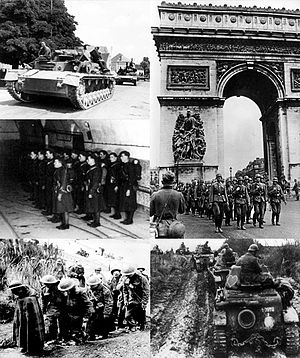 Batalla de Francia collage