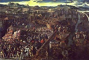 Batalla de Pavía, óleo sobre panel.jpg