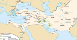 El Imperio Aqueménida en su máxima extensión