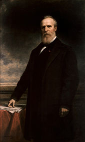 Painting of a bearded man, standing