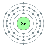 Capas de electrones de selenio (2, 8, 18, 6)