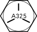 Hex tapa de rosca ASTM A325 lines.svg