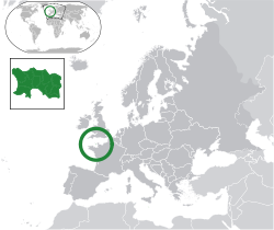 Ubicación de Jersey (verde oscuro)