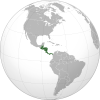 Mapa de América Central