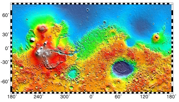 Mapa de Marte