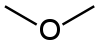 Estructura química de dimetil éter