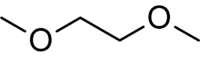 Estructura química de dimetoxietano