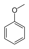 Estructura química de anisol