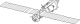 Un diagramme de ligne d'un module de station spatiale, constitu??e d'un cylindre ??troit avec une sph??re fix??e ?? l'extr??mit?? distale. La sph??re est dot?? de deux ports d'amarrage, l'un sur la face distale et une autre sur l'une des faces lat??rales, et deux en accord??on projet panneaux solaires ?? partir du module. Diverses pi??ces sph??riques de l'??quipement et les antennes sont mont??es sur le module.