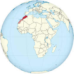 Rouge fonc??: le territoire internationalement reconnu de Morocco.Lighter ray?? rouge: le Sahara occidental, un territoire contest?? principalement administr?? par le Maroc de ses provinces du Sud.