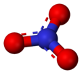 Mod??le de boule-et-b??ton de l'ion nitrate