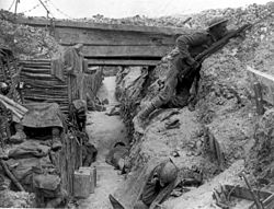 Cheshire Regiment sentinelle, Somme, 1916