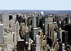 Regardant vers le nord de l'Empire State Building, New York City, 2005