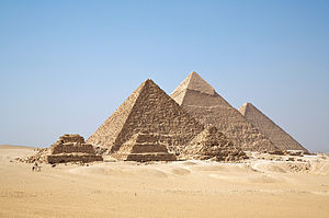 Le Pyramides de Gizeh, partie de la n??cropole de Gizeh