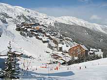 Station de Méribel-Mottaret en hiver