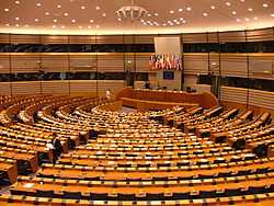 Hémicycle du Parlement à Bruxelles