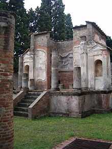 photo des ruines de Pompéi.