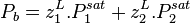 P_b = z_1^L . P_1^{sat} + z_2^L . P_2^{sat}