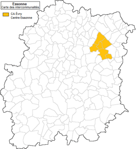 Situation de l’intercommunalité en Essonne.