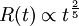 R (t) \propto t^\frac{2}{5}