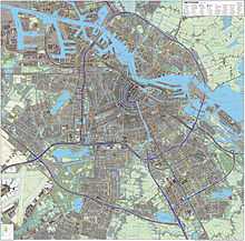 Carte topographique d'Amsterdam