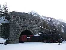 L'ancienne entrée monumentale du tunnel ferroviaire du Fréjus