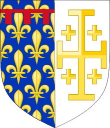 blason de Charles d'Anjou comme roi de Jérusalem