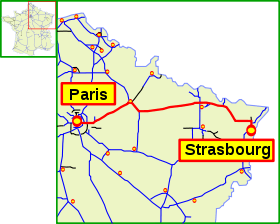 Carte de la route.