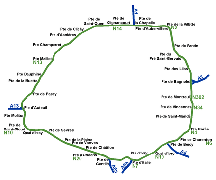 Carte de la route.