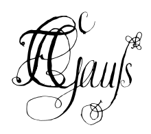 Signature de Carl Friedrich Gauss