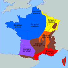 Ici figure une carte des six grands domaines climatiques français, décrits dans le paragraphe ci-contre.