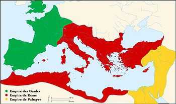 carte de l'empire des Gaules