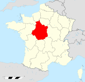 Localisation de Centre-Val de Loire