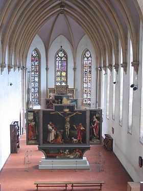 Le retable d'Issenheim tel qu'exposé au musée d’Unterlinden de Colmar