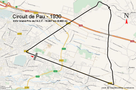 Illustration du circuit de Pau.