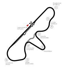 Illustration du circuit de Dijon-Prenois.