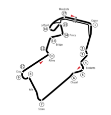 Illustration du circuit de Silverstone.