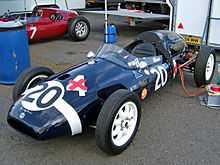 Une Cooper T43 aux couleurs de l'écurie de Rob Walker.