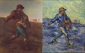 (a) Le Semeur de Jean-François Millet (b) Le Semeur