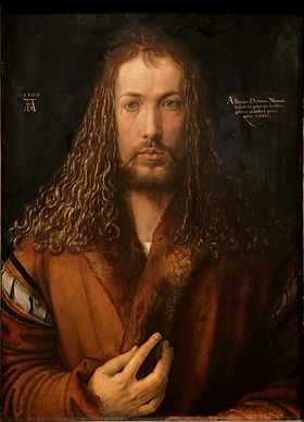 Peinture où Dürer s'est représenté comme une sorte de « Jésus bénissant ».