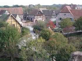 L’écomusée est composé de 70 maisons traditionnelles alsaciennes