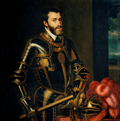 Portrait de Charles Quint par Rubens (d'après Le Titien).