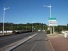 Aménagement cyclable sur le pont de l'Europe