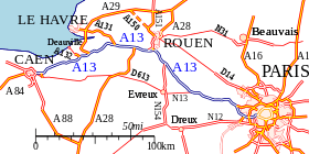 Carte de la route.